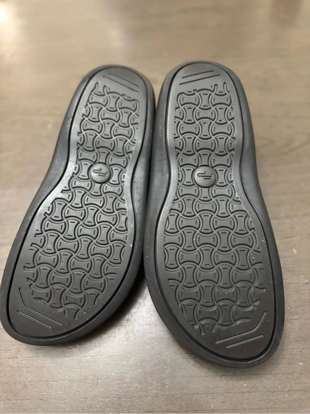 Footprints by Birkenstock mens black leather slip on shoes size EU 45. US 12.